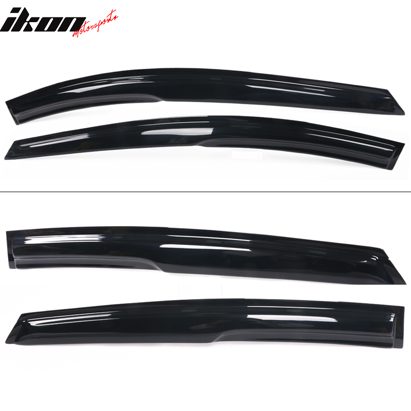 2012-2018 Ford Focus Acrylic 4PC Tape On Window Visors Rain Guard Vent