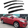 2009-2013 Toyota Corolla Mugen Style Smoke Window Visor Guard Acrylic