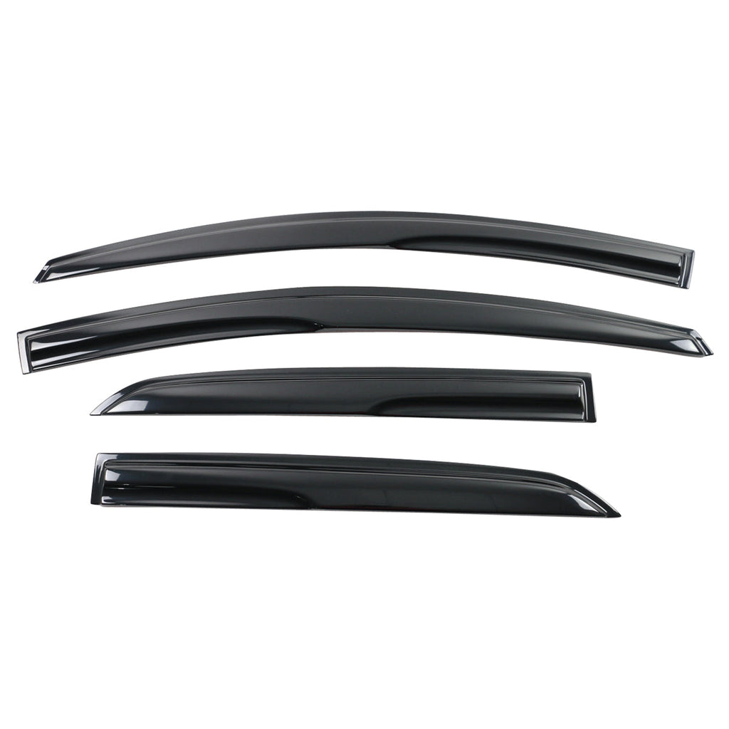 2007-2013 Toyota Yaris Window Visors Mugen Style Smoke Tinted Acrylic
