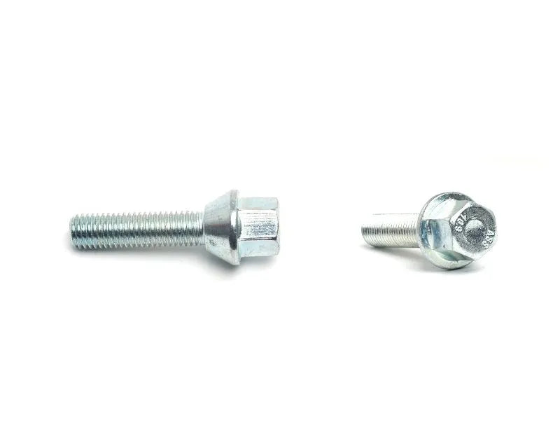 H&R Wheel Screw M14x1.25 43mm w/Movable Taper Head 60 Degree Silver