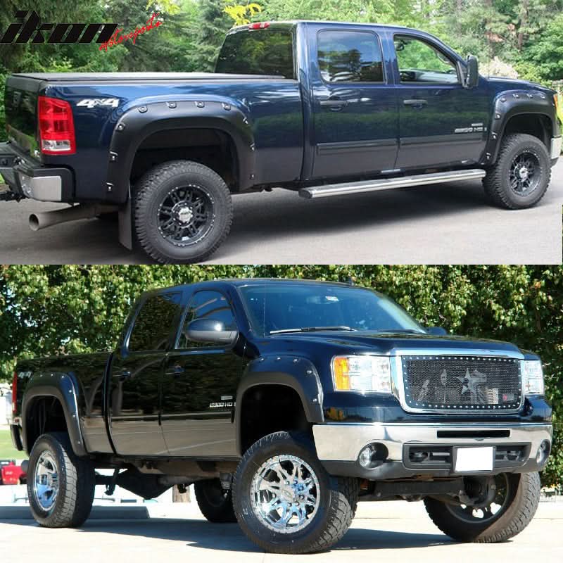 2007-2013Â GMC Sierra 1500 Standard Pocket Style Textured Fender Flares