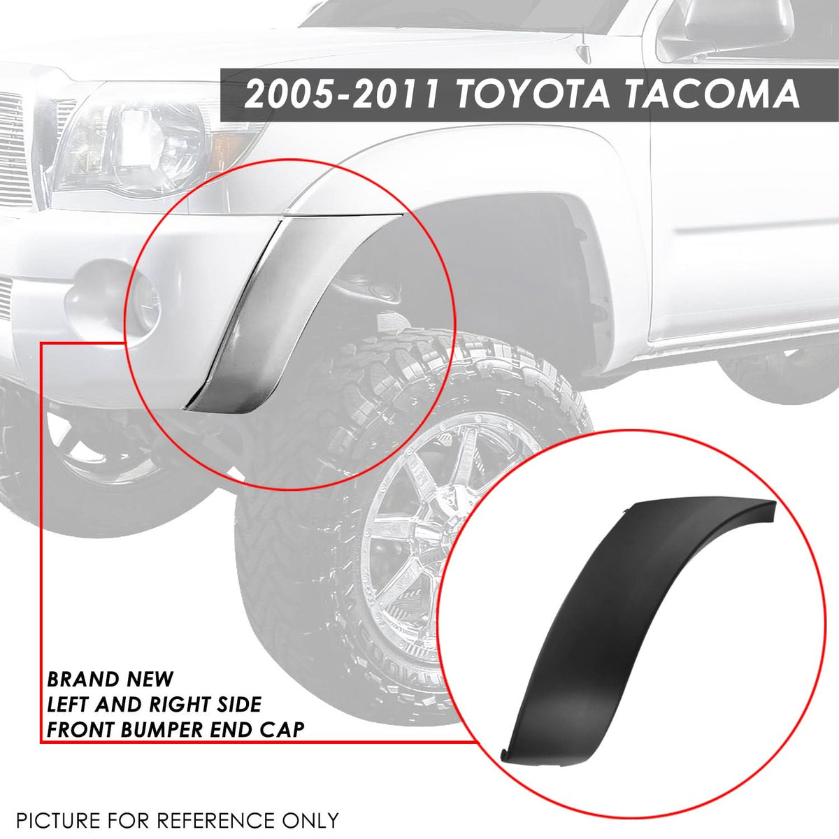 05-11 Toyota Tacoma Front Bumper Inserts & Covers ABS