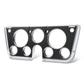 67-72 Chevrolet C10 Truck Dash Bezel 7 Hole Chrome Black Plastic