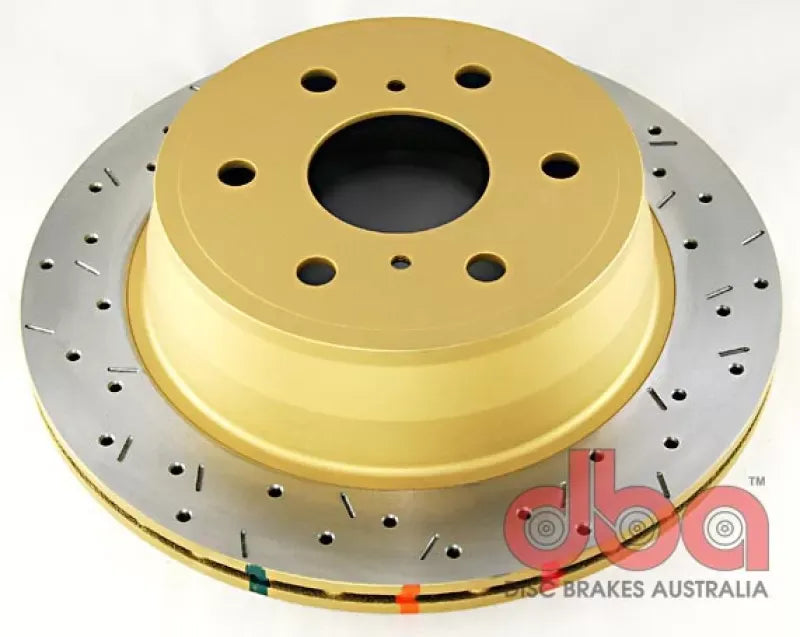 DBA 4000 Series Drilled and Slotted Rear Rotor Chevrolet Silverado 06-08 | GMC Sierra