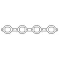 Cometic Gasket Cometic Ford 351 Windsor .060in HTS Exhaust Header Gasket Set - With Dart Heads C15298HTS