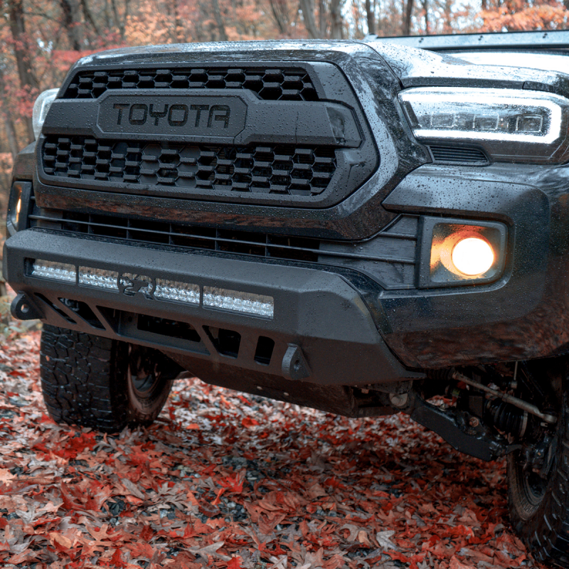 Cali Raised LED Cali Raised 16-23 Toyota Tacoma Stealth Bumper - No Bull Bar / 32In Led Bar Combo W/ Tall Switch CR4140