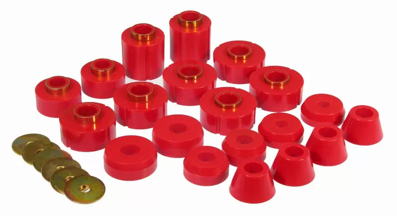 Prothane 80-96 Ford F100/350 2WD | 4WD Body Mount - Red