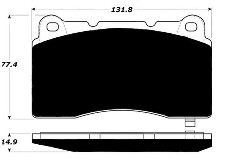 Porterfield Brake Pads for 2017 CADILLAC XTS