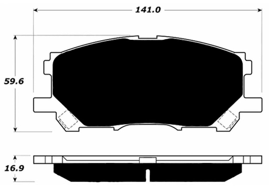 Porterfield Brake Pads for 2008 LEXUS RX 330