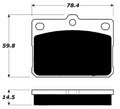 Porterfield Brake Pads for 1972 MAZDA RX 3