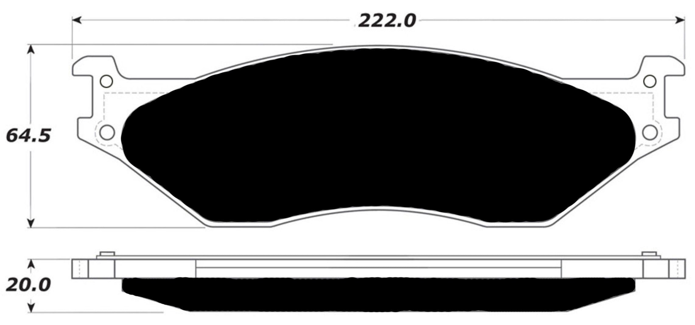 Porterfield Brake Pads for 2008 FORD F550 Super Duty