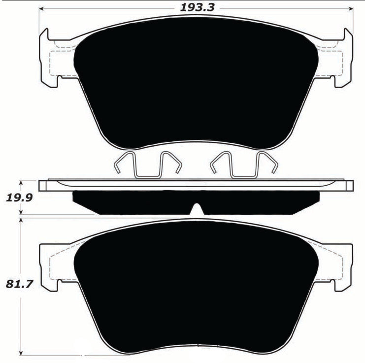 Porterfield Brake Pads for 2005 BENTLEY CONTINENTAL