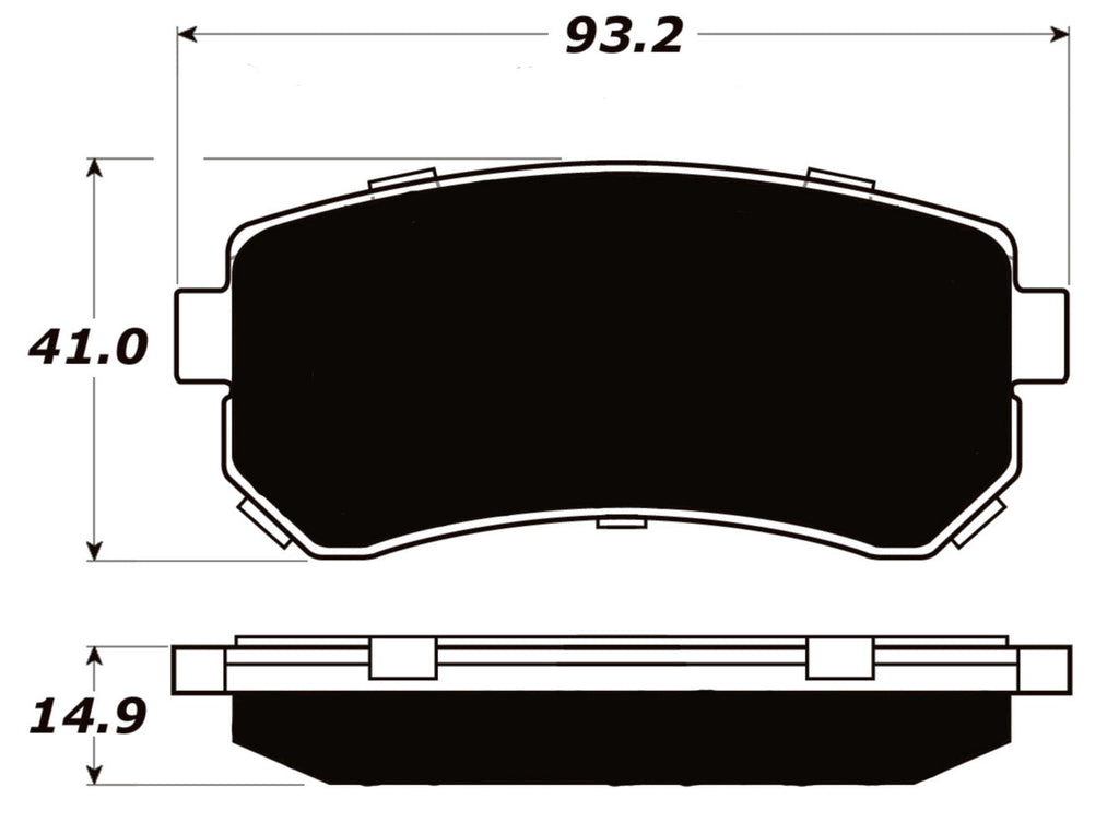 Porterfield Brake Pads for 2007 HYUNDAI ACCENT