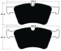 Porterfield Brake Pads for 2008 MERCEDES-BENZ GL320 w/373mm Front Rotor