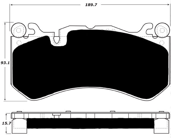 Porterfield Brake Pads for 2017 AUDI RS7 - w/Iron Discs