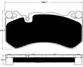 Porterfield Brake Pads for 2006 MERCEDES-BENZ SL55 AMG w/6piston Front Caliper