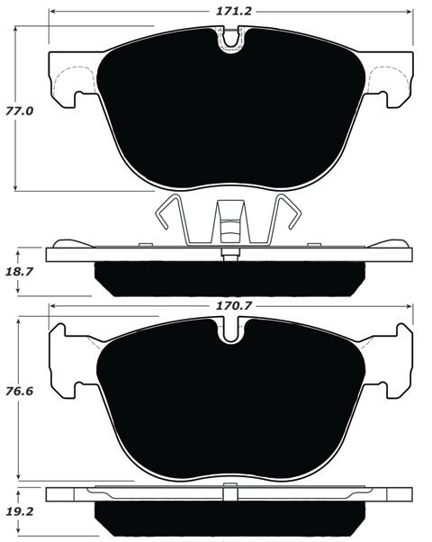 Porterfield Brake Pads for 2008 BMW X5 3.0si