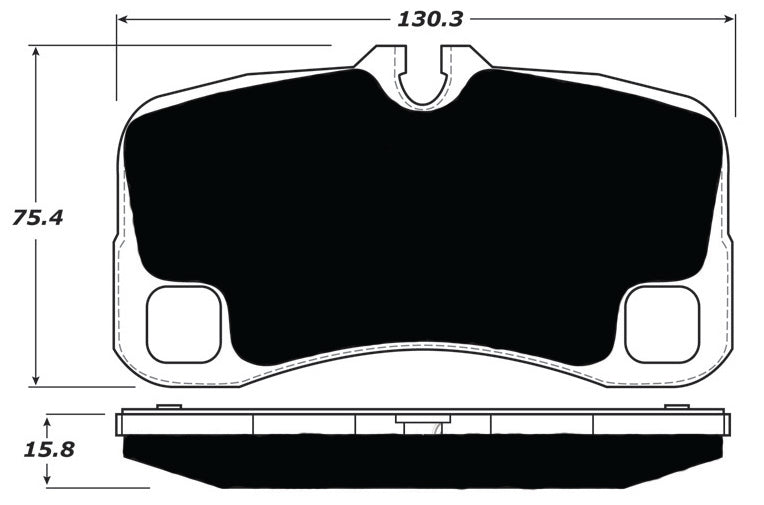 Porterfield Brake Pads for 2011 PORSCHE 911 Turbo w/Iron Discs