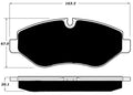 Porterfield Brake Pads for 2012 FREIGHTLINER SPRINTER 2500