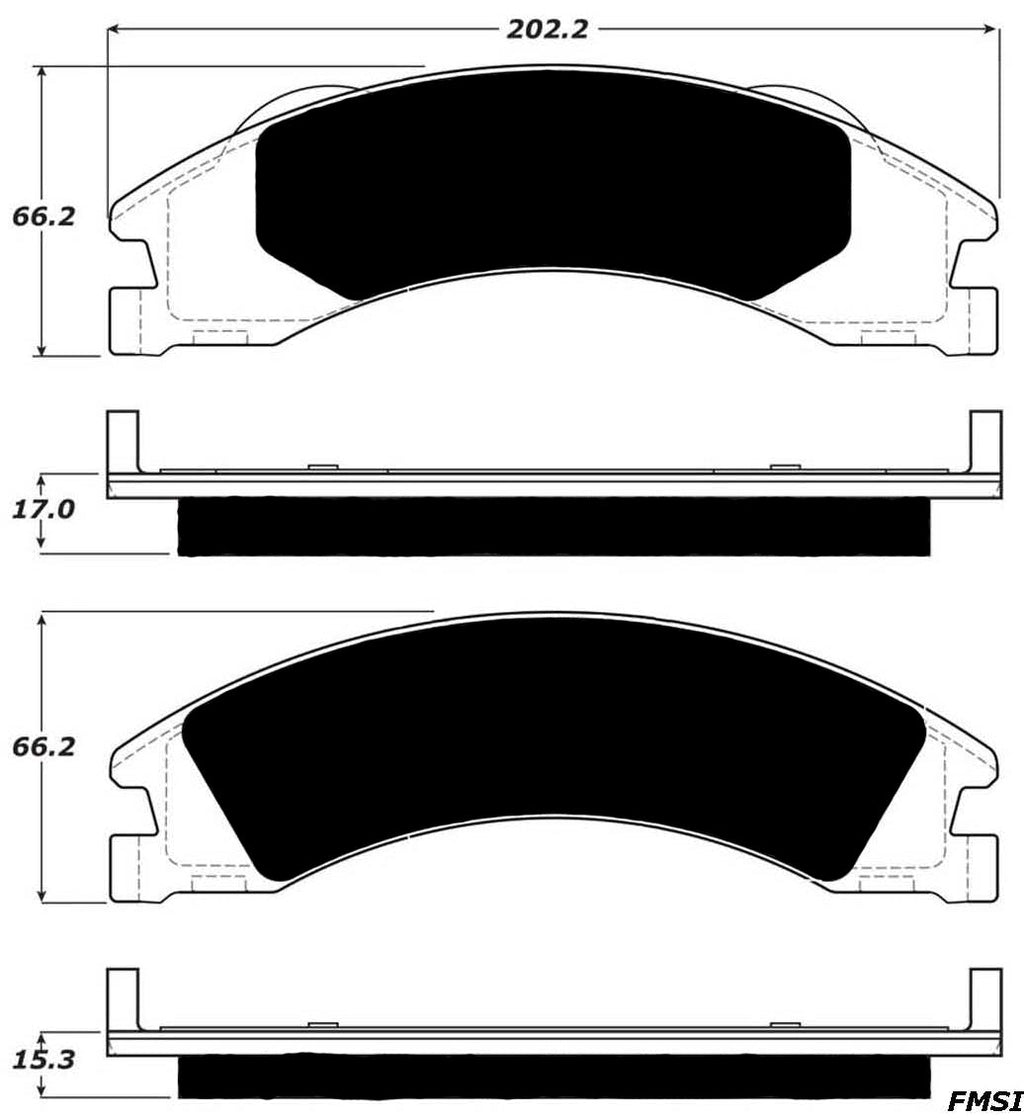 Porterfield Brake Pads for 2010 FORD E150, ECONOLINE
