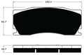 Porterfield Brake Pads for 2009 JAGUAR XKR S w/Alcon Brake Pkg.