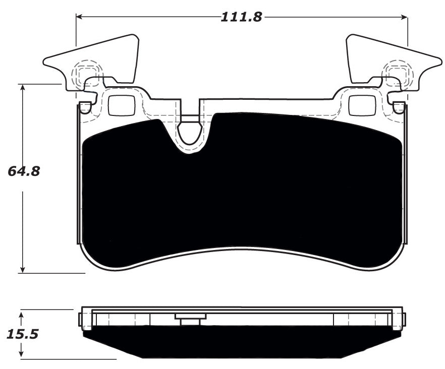 Porterfield Brake Pads for 2011 MERCEDES-BENZ C63 AMG