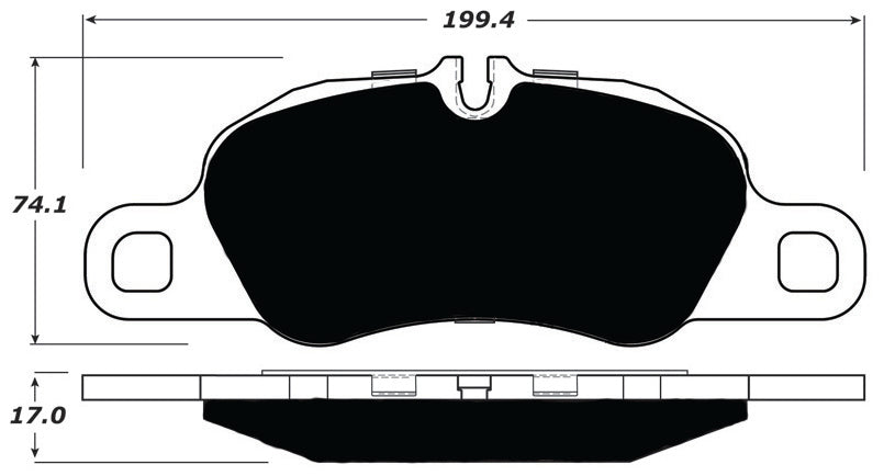 Porterfield Brake Pads for 2014 PORSCHE BOXSTER S