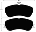 Porterfield Brake Pads for 2013 MERCEDES-BENZ GLK350