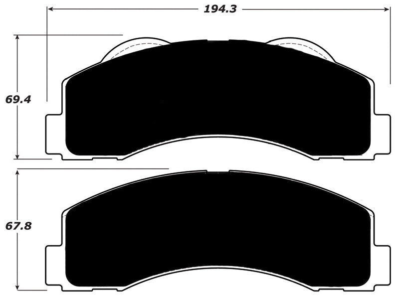 Porterfield Brake Pads for 2010 LINCOLN NAVIGATOR