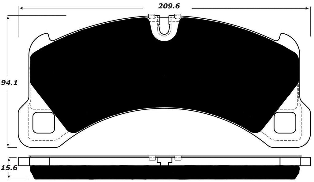 Porterfield Brake Pads for 2015 PORSCHE CAYENNE w/350mm Front Rotor
