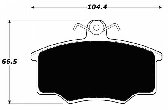 Porterfield Brake Pads for 1987 AUDI 4000 4E
