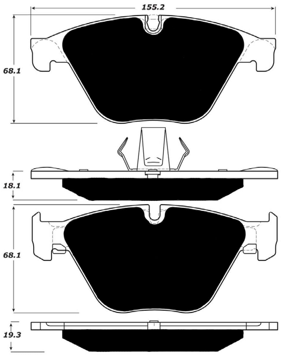 Porterfield Brake Pads for 2014 BMW 640i- Grand Coupe