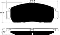Porterfield Brake Pads for 2011 HONDA ACCORD Sedan 4 Cyl EX