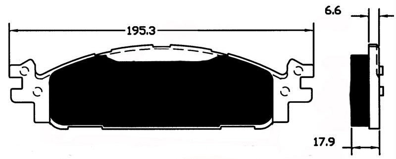 Porterfield Brake Pads for 2014 LINCOLN MKT