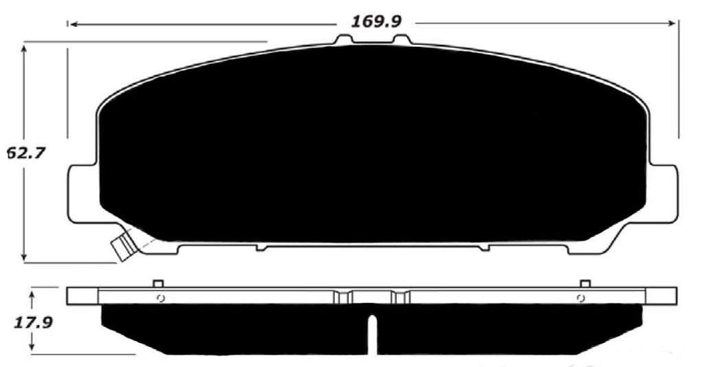 Porterfield Brake Pads for 2013 NISSAN TITAN