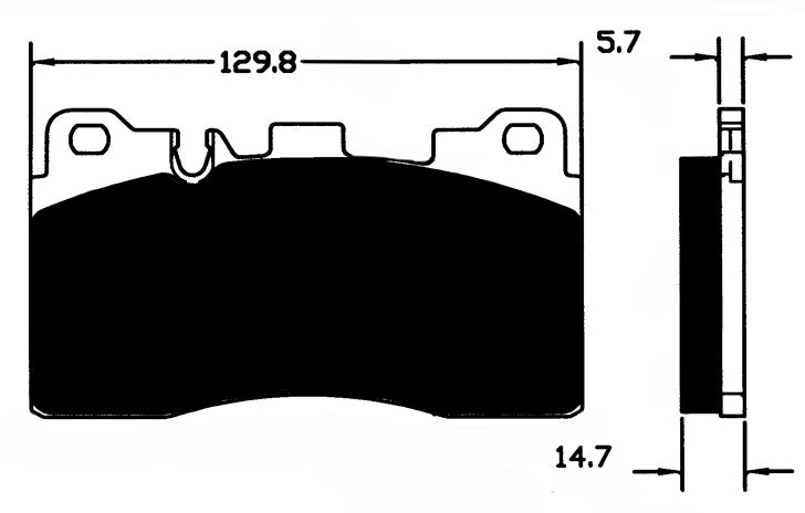 Porterfield Brake Pads for 2012 MERCEDES-BENZ E63 AMG - w/Ceramic Discs