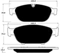Porterfield Brake Pads for 2017 AUDI A6 Quattro 3.0T