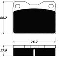 Porterfield Brake Pads for 1975 AUDI 100