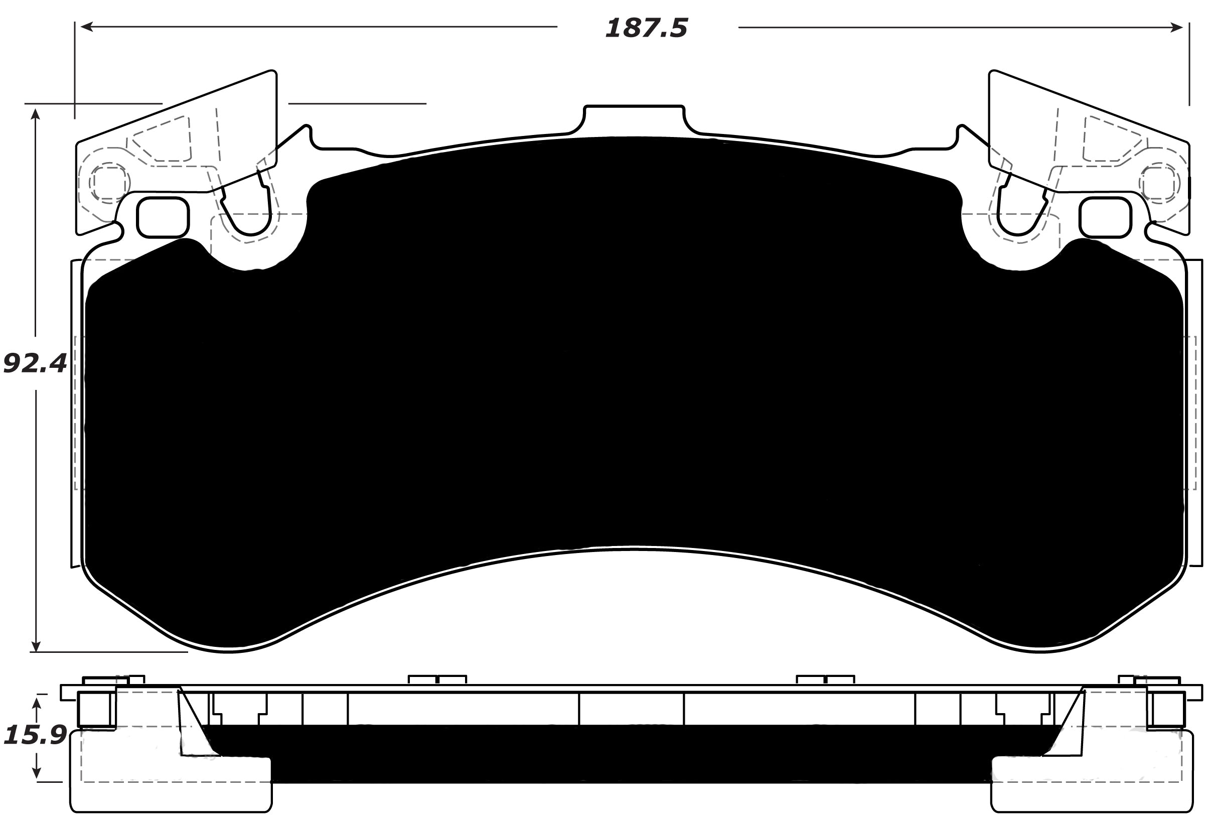 Porterfield Brake Pads for 2013 AUDI S8 - w/Iron Discs