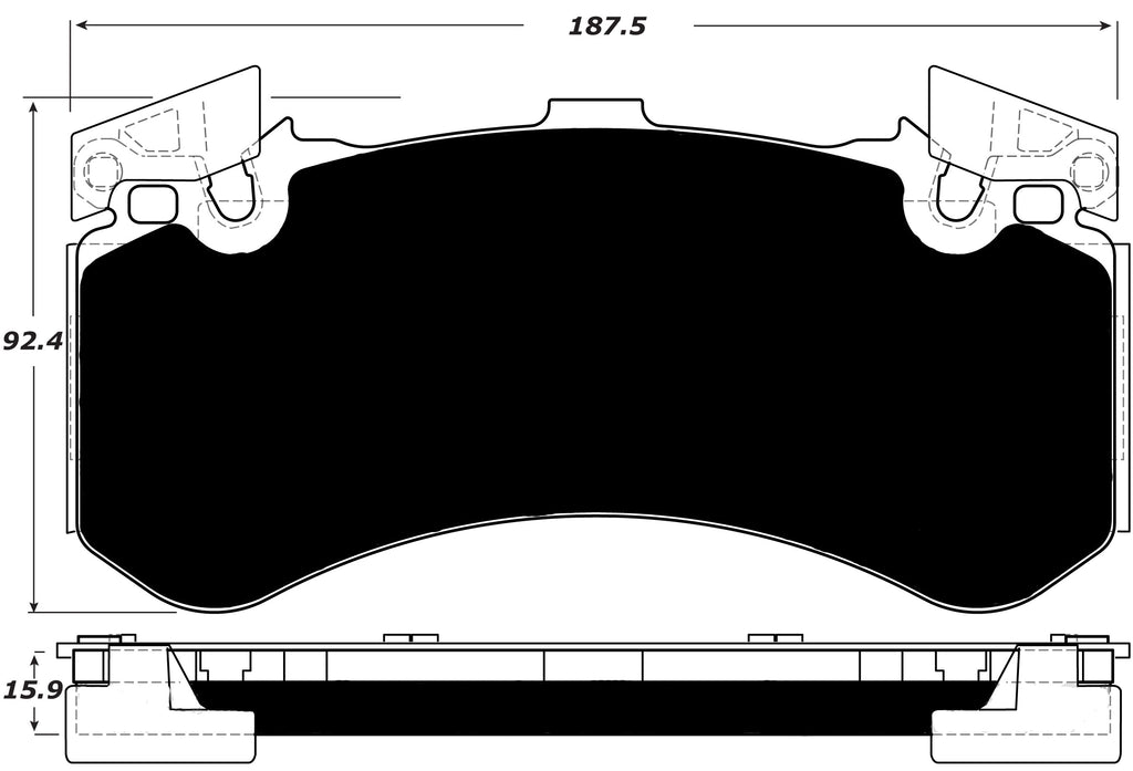 Porterfield Brake Pads for 2015 AUDI S6 - w/Iron Discs