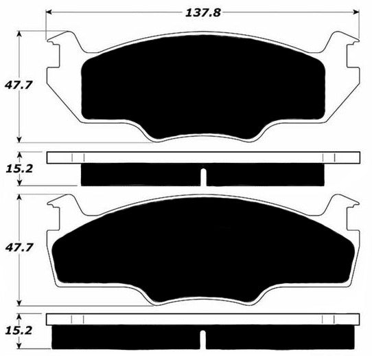 Porterfield Brake Pads for 1982 VOLKSWAGEN RABBIT