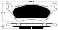 Porterfield Brake Pads for 2017 FORD F150 4WD W/MANUAL PB