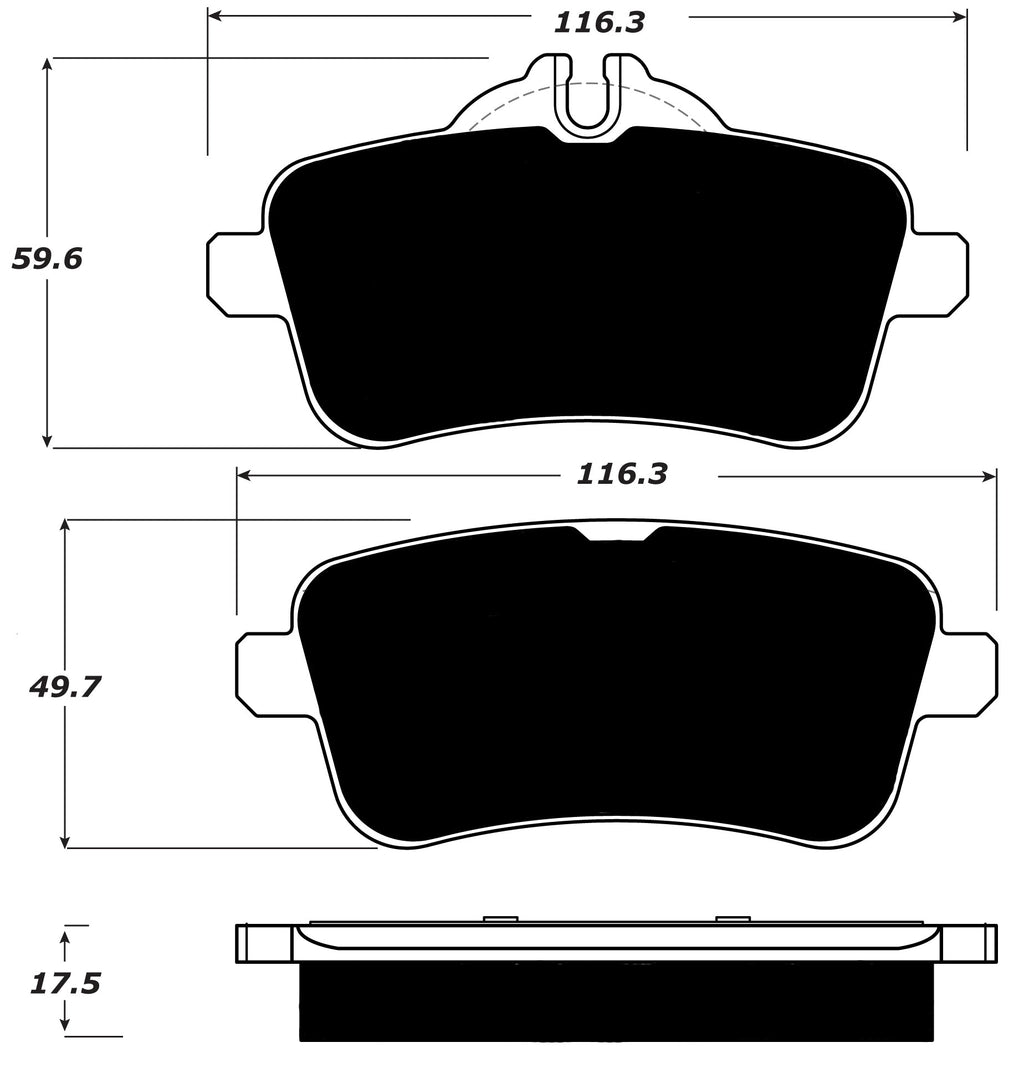 Porterfield Brake Pads for 2013 MERCEDES-BENZ ML450
