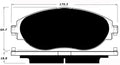 Porterfield Brake Pads for 2017 VOLKSWAGEN CC/Passat CC - 3.6L VR-6