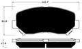 Porterfield Brake Pads for 2015 DODGE DART
