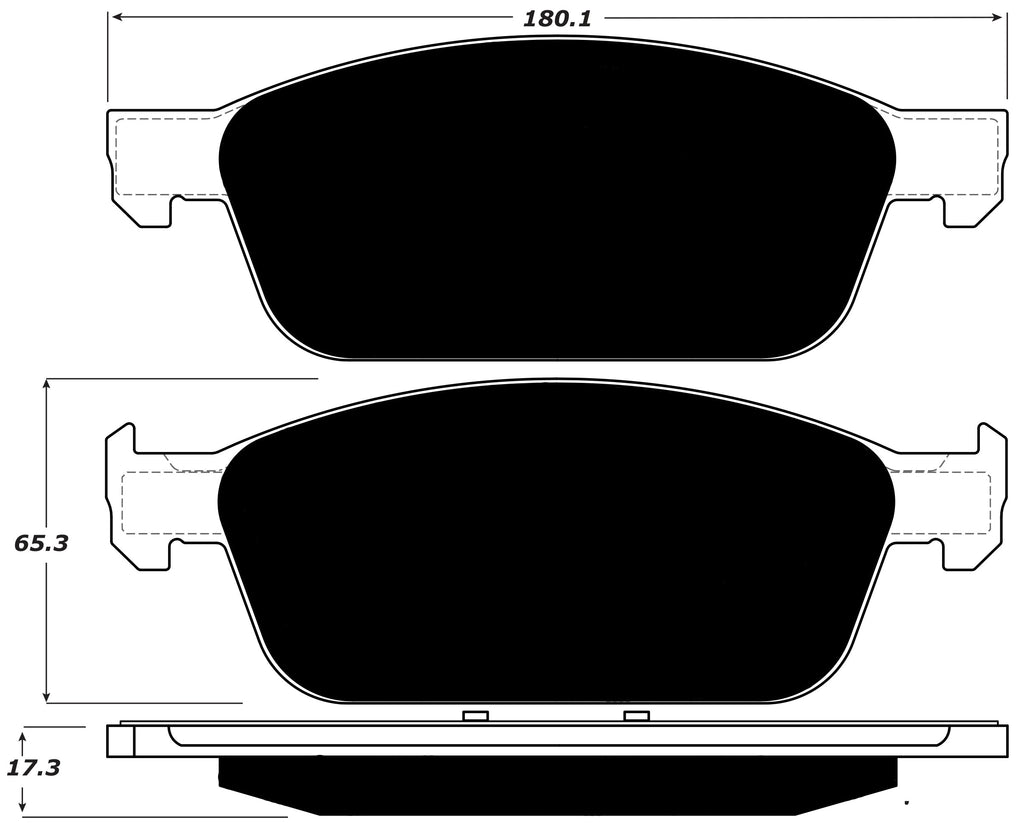 Porterfield Brake Pads for 2018 LINCOLN MKC