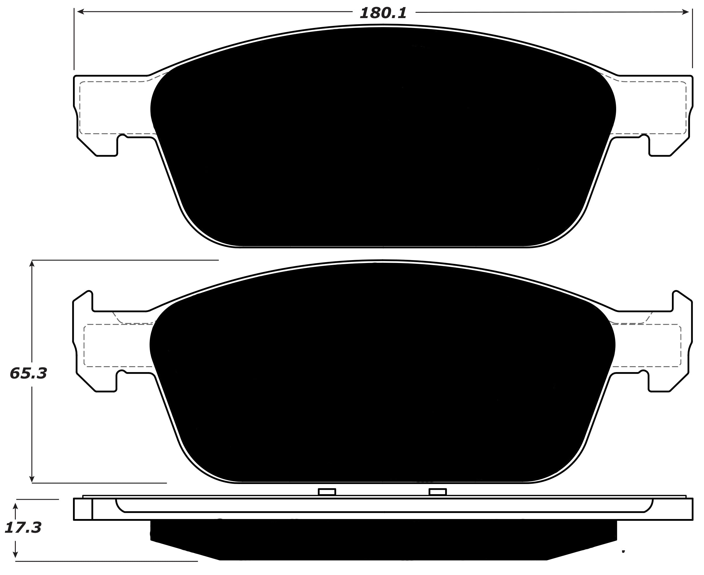 Porterfield Brake Pads for 2015 FORD FOCUS ST