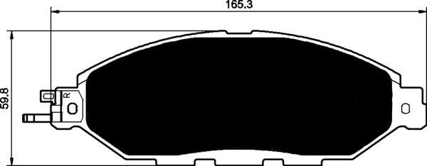 Porterfield Brake Pads for 2014 INFINITI QX60