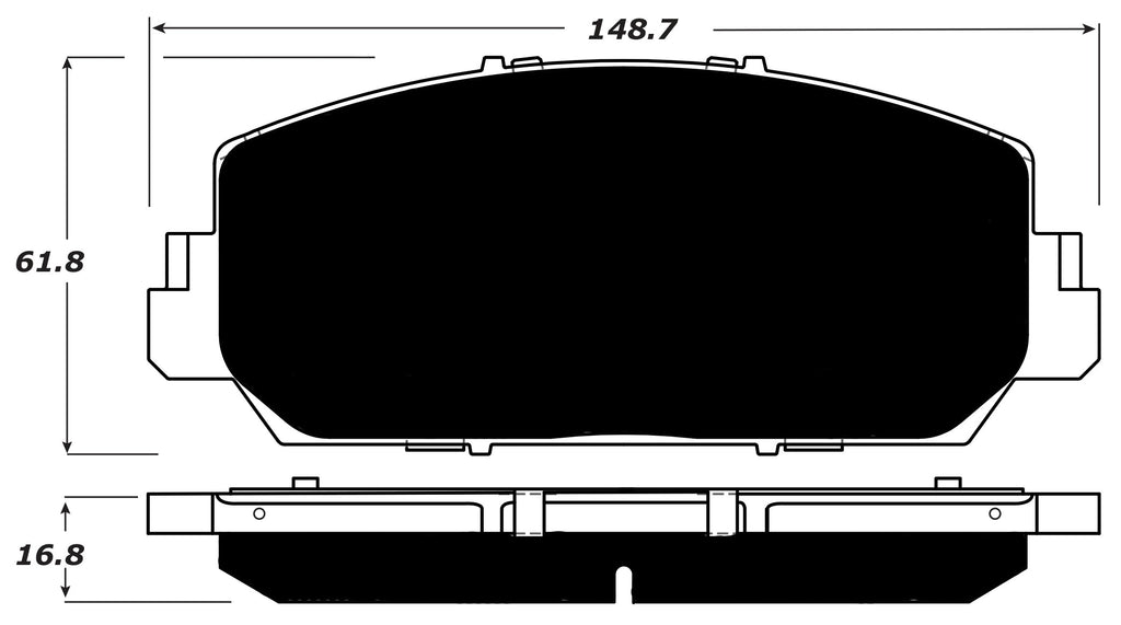 Porterfield Brake Pads for 2017 ACURA RDX