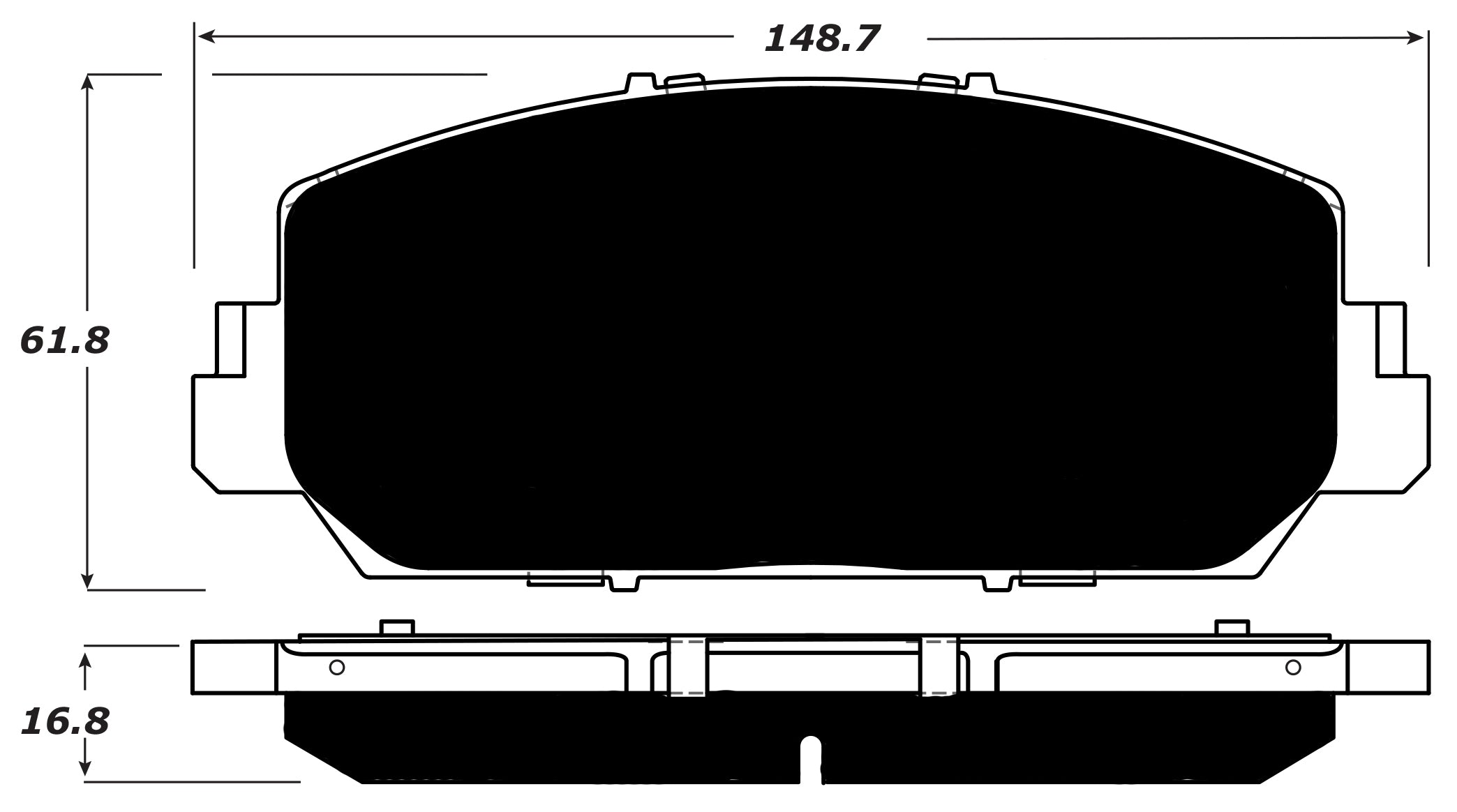 Porterfield Brake Pads for 2019 ACURA RLX